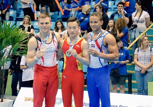 Audrys Nin Reyes, bronce en copa Mundial Gimnasia